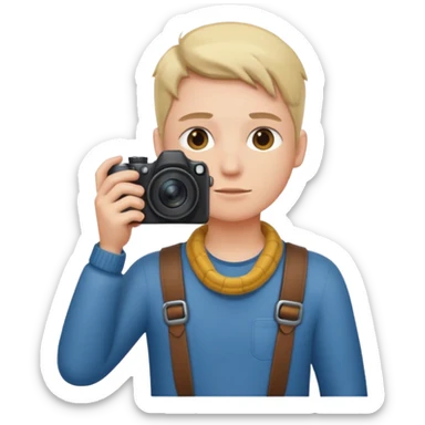 photographer facing away sticker