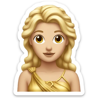 Greek goddess blonde sticker