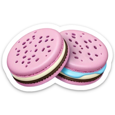 two pastel oreos sticker