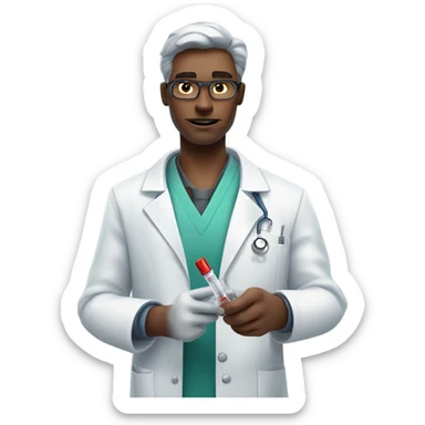 Blood test docotr sticker