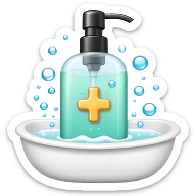 Soap and shampoo sticker