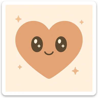 hazel heart emoji sticker