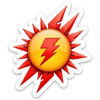 THUNDER red sticker