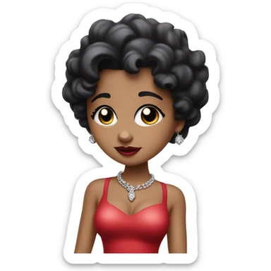Betty Boop character sticker