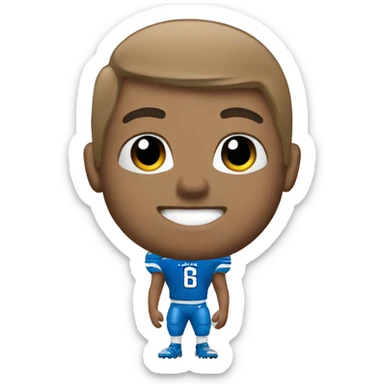 Detroit lions football sticker