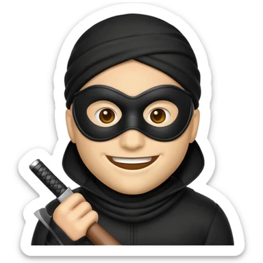 Robber emoji sticker