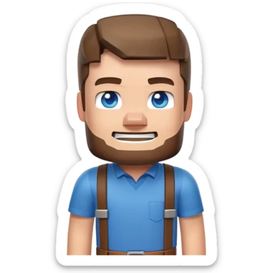 minecraft steve sticker