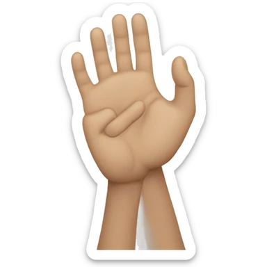 Hands giving hope sticker