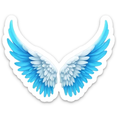 Angel Wings with blue sticker