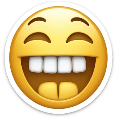 smiling emoji with grills sticker
