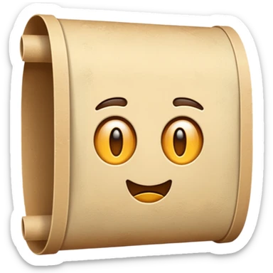 a poster, rolled up, like a old map sticker