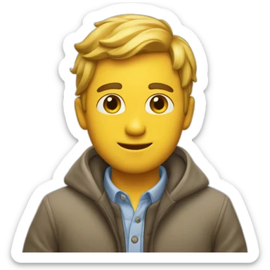 A man dressed in freshness sticker