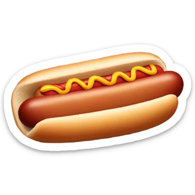 A actual hot dog sticker