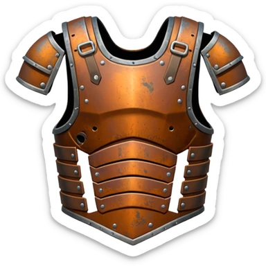 Rusted warrior body armor sticker