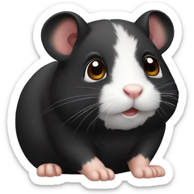 black hamster sticker