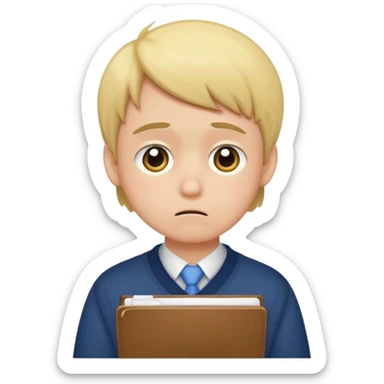 make  a sad kid who got an F on his english exam sticker