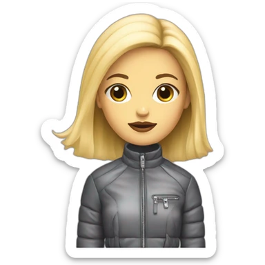 Balenciaga style girl sticker