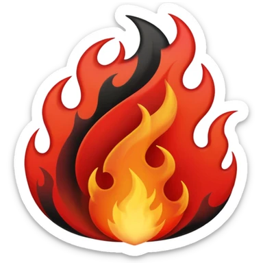 ❤️‍🔥🖤 sticker