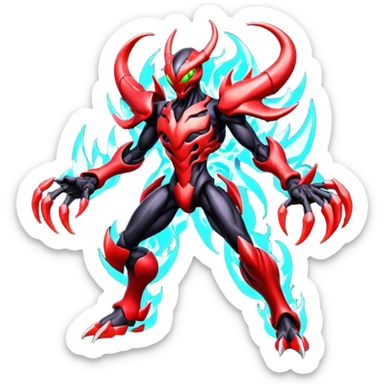 Venom-Cyberbug-Genesect-Zekrom-Darkrai-Scizor-fusion, full body sticker