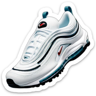 Air max 97 blanche sticker