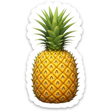 pineapple with the crown down sticker
