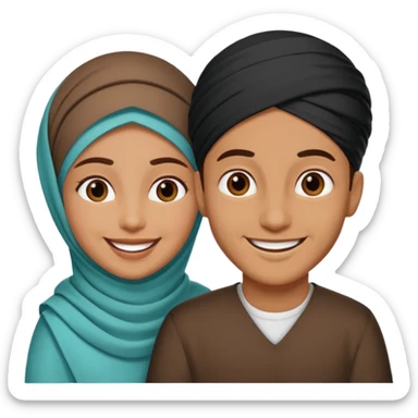 Muhhamad and Aisha  sticker