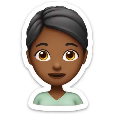 Pregnant girl sticker