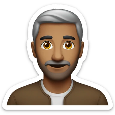 a brown middle east man aged about 30 years  sticker