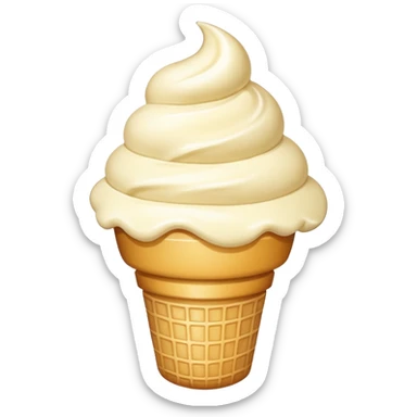 vanilla ice cream sticker