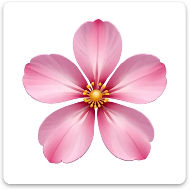 sakura flower with a soft glow sticker