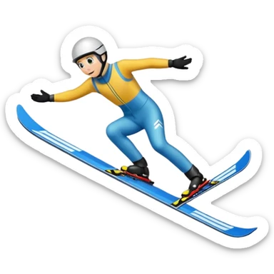 chce motikona skoczka z gry deluxe ski jump 2 takiego pixelowego jak w grze sticker