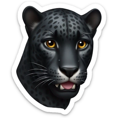 Black jaguar sticker