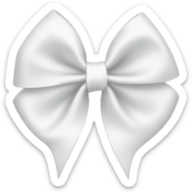 white bow sticker