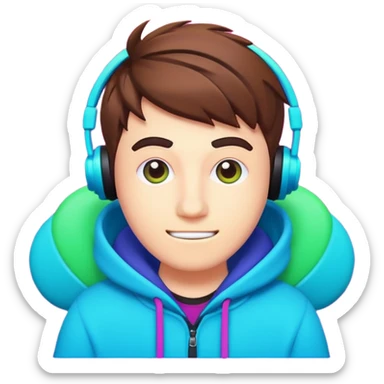 Mr beast channel logo sticker
