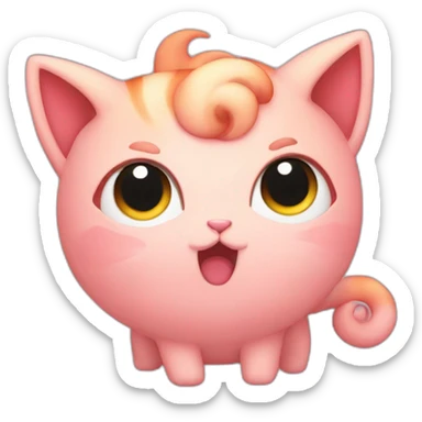 Ginger Jigglypuff sticker