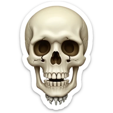 A death skeleton sticker