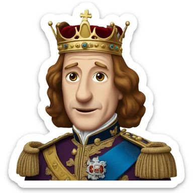 King Charles III sticker