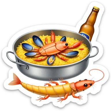 beer mouse trap paella sticker
