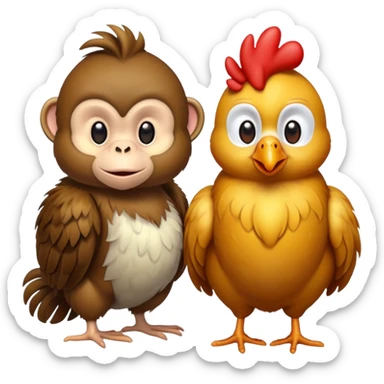 🐒🐔 sticker