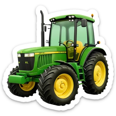 John Deere 6m 250 black tinted windows front nose weights  sticker