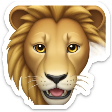 Roaring lion sticker