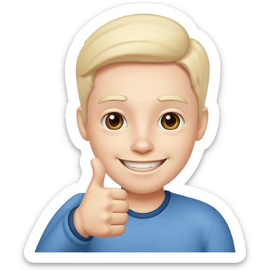 Buat gambar those bad tings guy dari sml yg sedang senang dan berikan jempol sticker