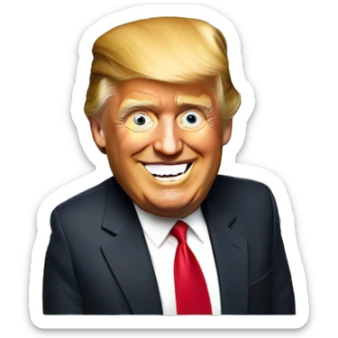 Donald Trump happy meal sticker