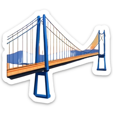 Imagem da ponte hercilio luz em florianópolis sticker