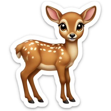 Baby deer bambi sticker