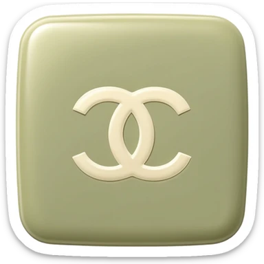 Pale olive cream Chanel  sticker
