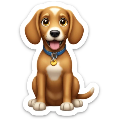 cute ligt brown bog sticker