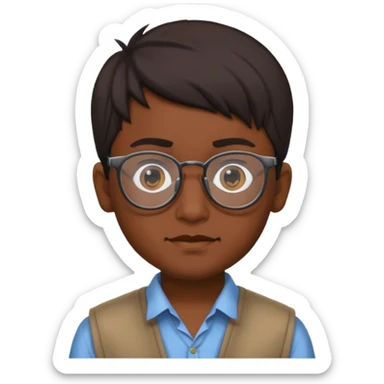 Friki indian boy sticker