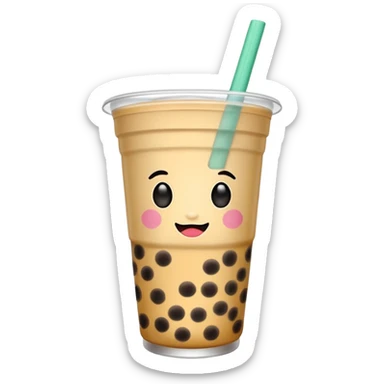 Boba tea sticker