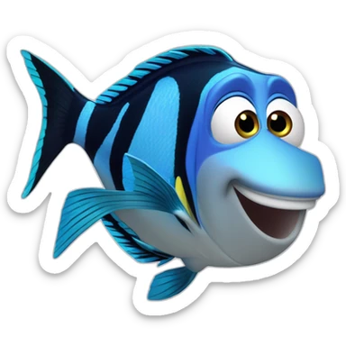 Pez dori de Nemo de cumpleaños sticker